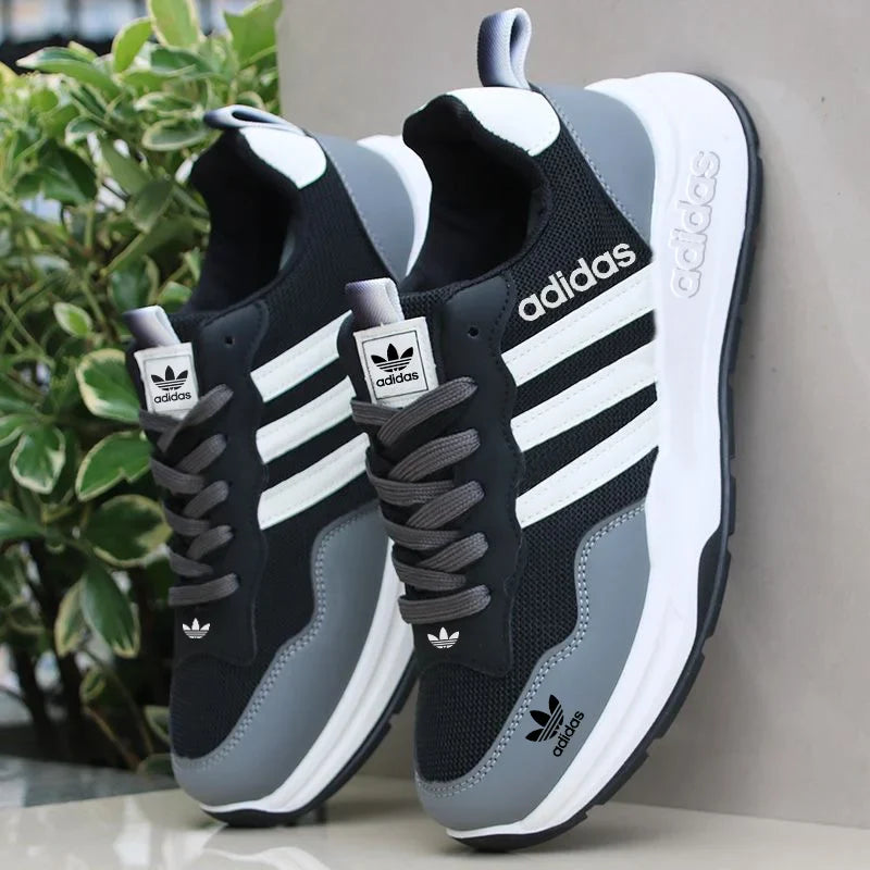 New men's orthopaedic, comfortable leather trainers from Adidas, 2026