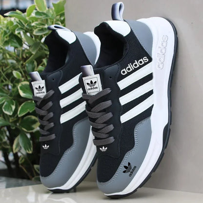New men's orthopaedic, comfortable leather trainers from Adidas, 2026