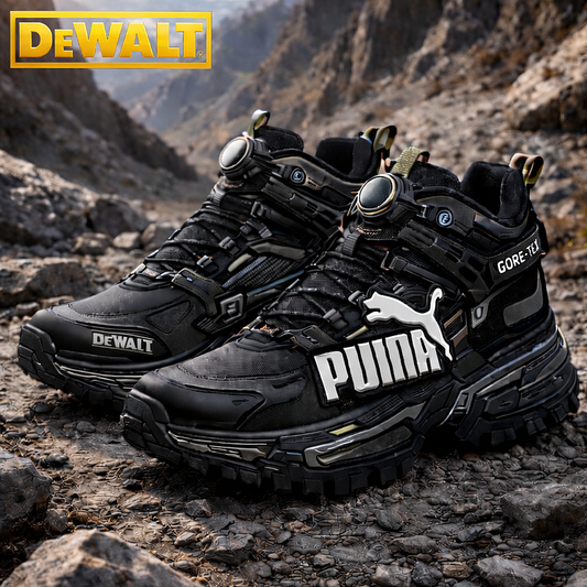 Waterproof and breathable work and hiking boots for men