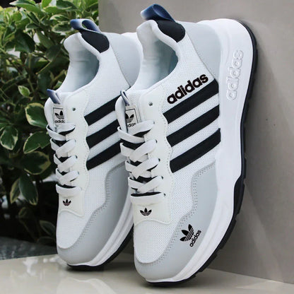 New men's orthopaedic, comfortable leather trainers from Adidas, 2026