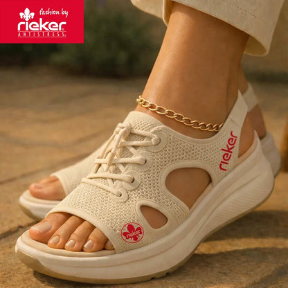 RIEKER Women's Strappy Sandals for Casual Wear