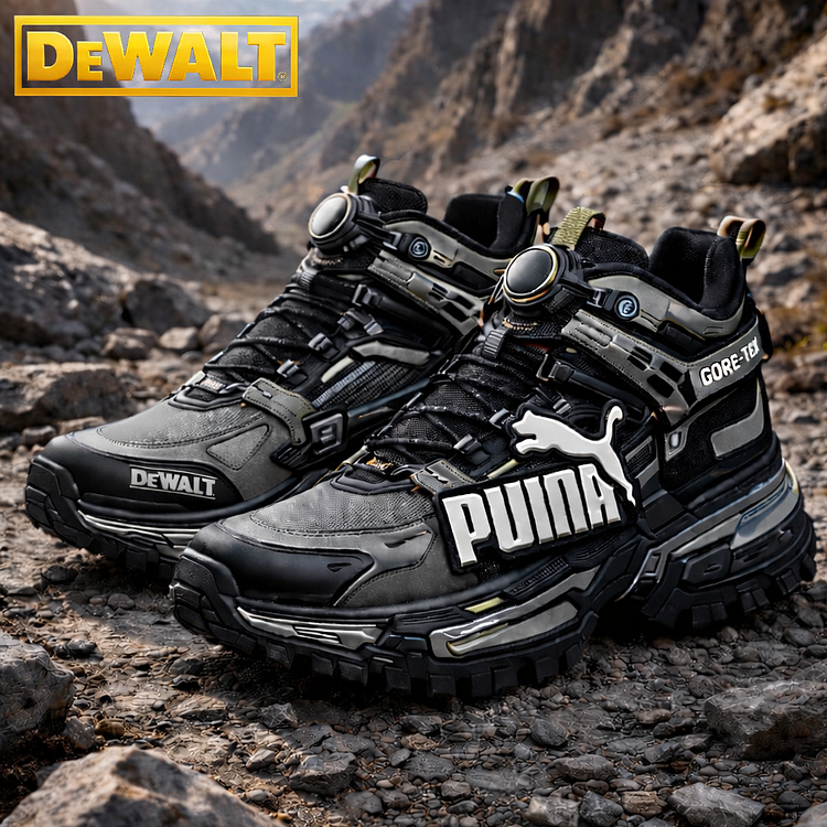 Waterproof and breathable work and hiking boots for men