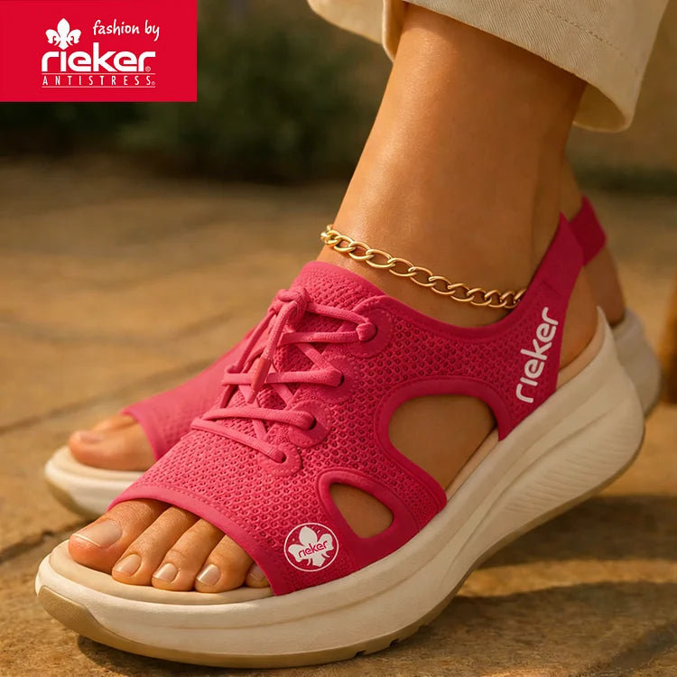 RIEKER Women's Strappy Sandals for Casual Wear