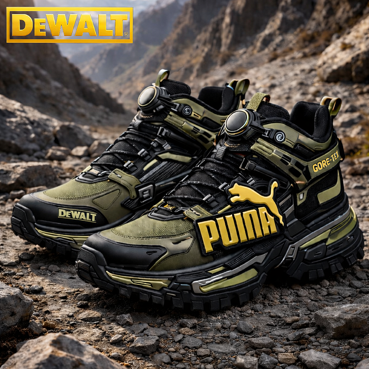 Waterproof and breathable work and hiking boots for men