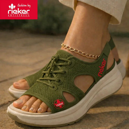 RIEKER Women's Strappy Sandals for Casual Wear