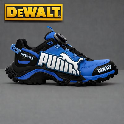 Waterproof and breathable men’s work and hiking boots from PUMA® and DEWALT are ideal for work and outdoor activities.
