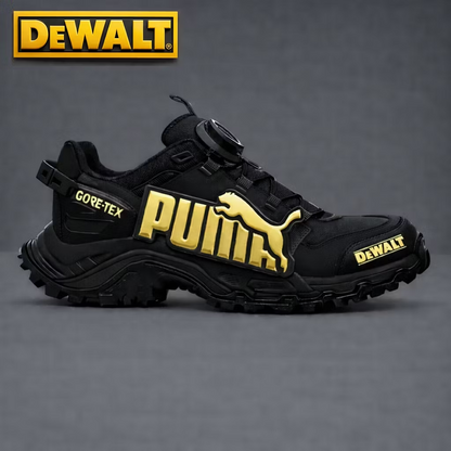 Waterproof and breathable men’s work and hiking boots from PUMA® and DEWALT are ideal for work and outdoor activities.