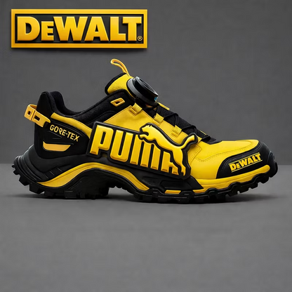 Waterproof and breathable men’s work and hiking boots from PUMA® and DEWALT are ideal for work and outdoor activities.