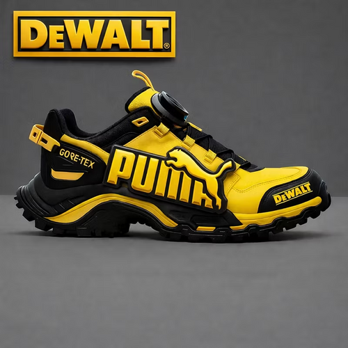 Waterproof and breathable men’s work and hiking boots from PUMA® and DEWALT are ideal for work and outdoor activities.