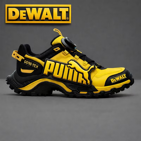 Waterproof and breathable men’s work and hiking boots from PUMA® and DEWALT are ideal for work and outdoor activities.